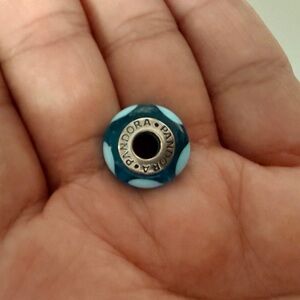 Pandora Blue and Silver Charm